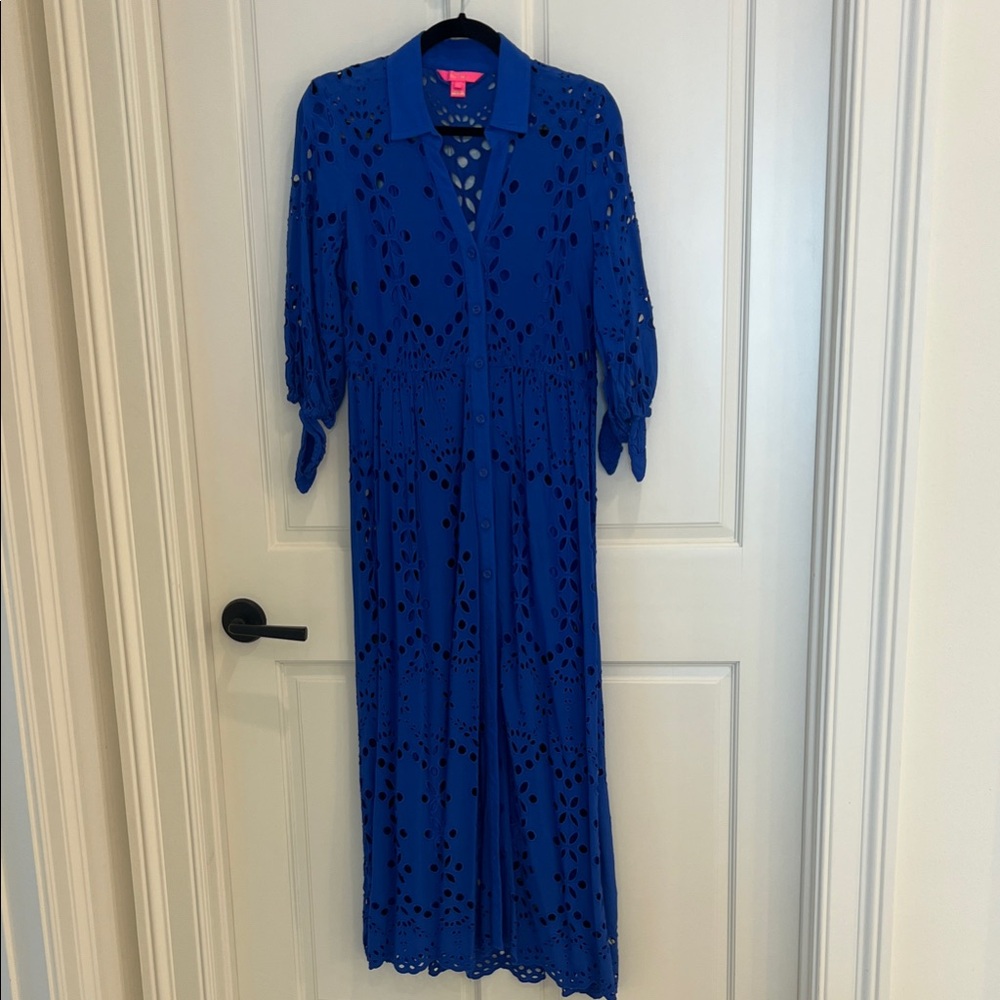 Lilly Pulitzer Amrita Royal Blue Eyelet dress
